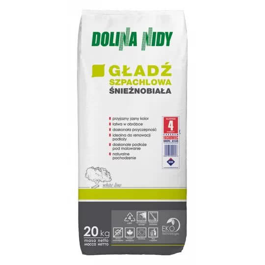 Gładź szpachlowa śnieżnobiała